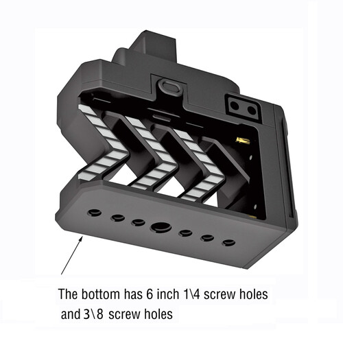 CAME-TV Power Base with D-Tap I/O Sony Np for DJI RS2, RS3 & RS3 RS4 Pro - 3