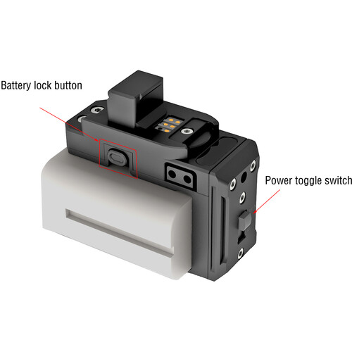 CAME-TV Power Base with D-Tap I/O Sony Np for DJI RS2, RS3 & RS3 RS4 Pro - 4