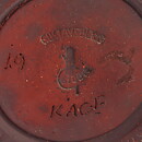ヴィルヘルム・コーゲ  Farstaシリーズ  茶色いキャンドルホルダー  7cm  1959年