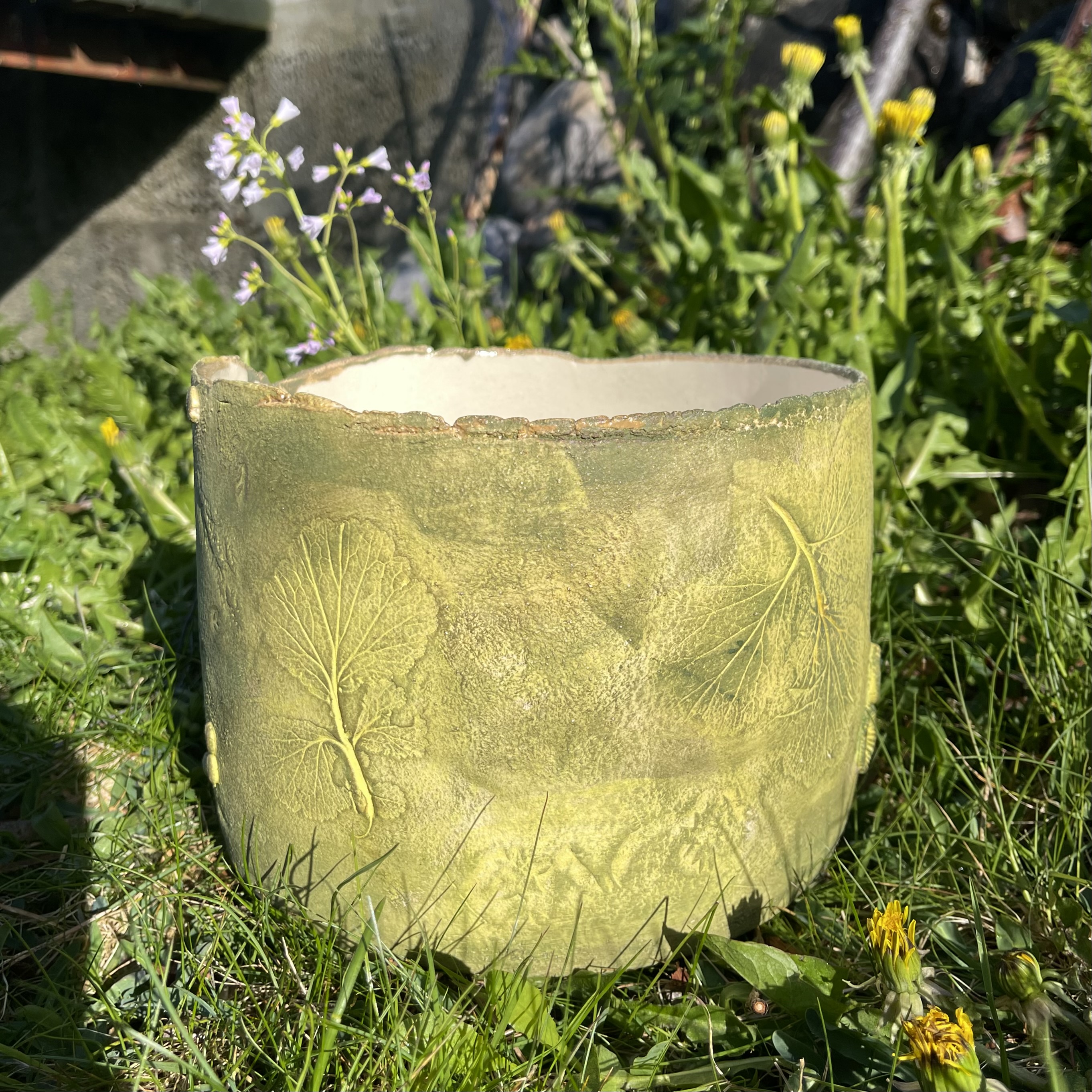 Blomsterpotte på Føtter Grønn Effekt  - 2