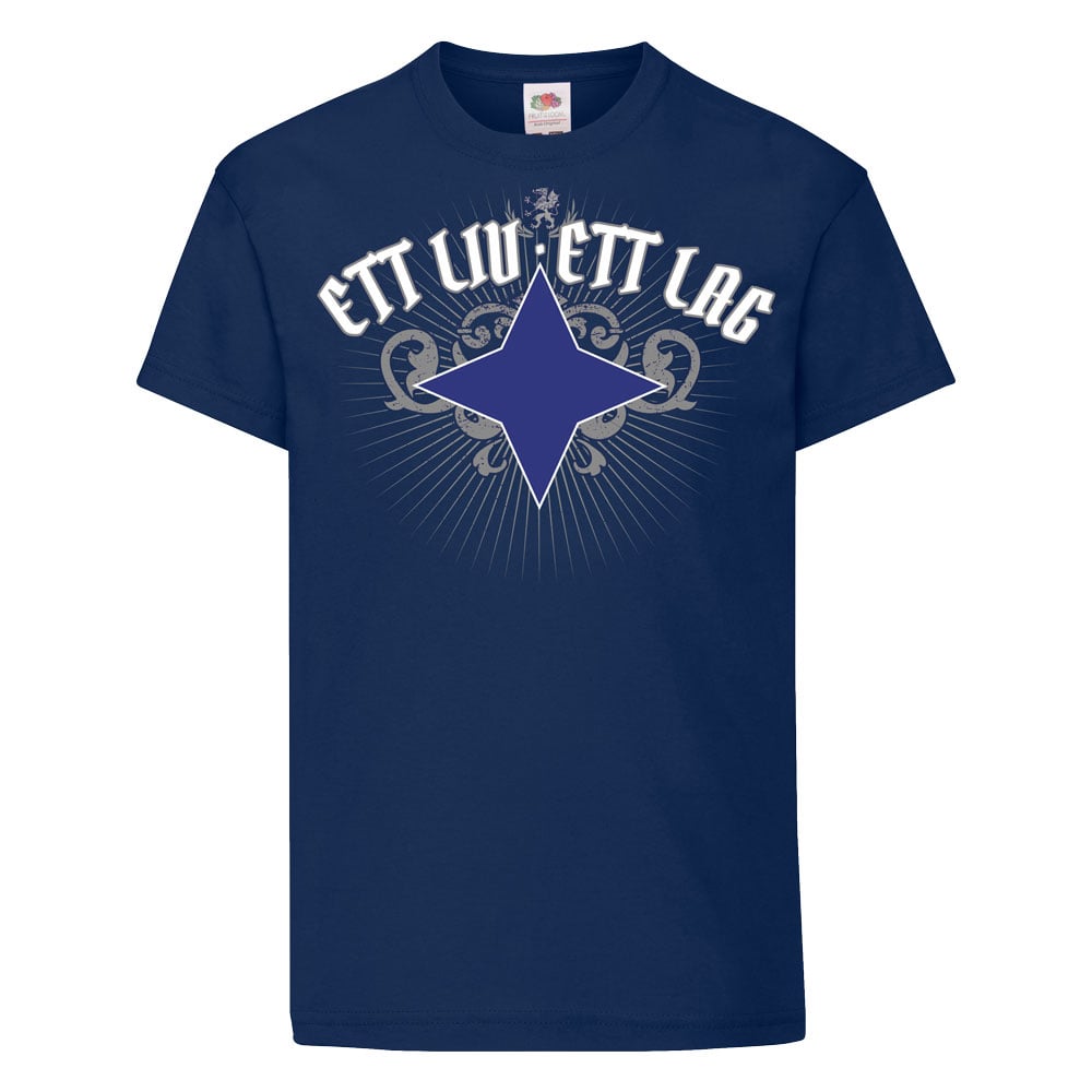 Ett liv, Ett lag - T-shirt (Barn/Ungdom) Blå