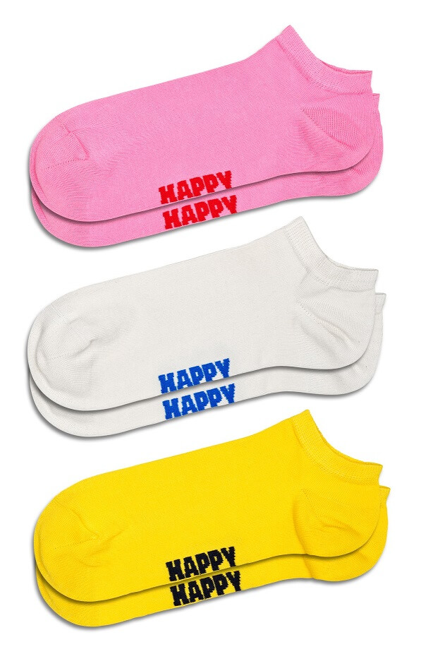 3-Pack Happy Socks Sneakers