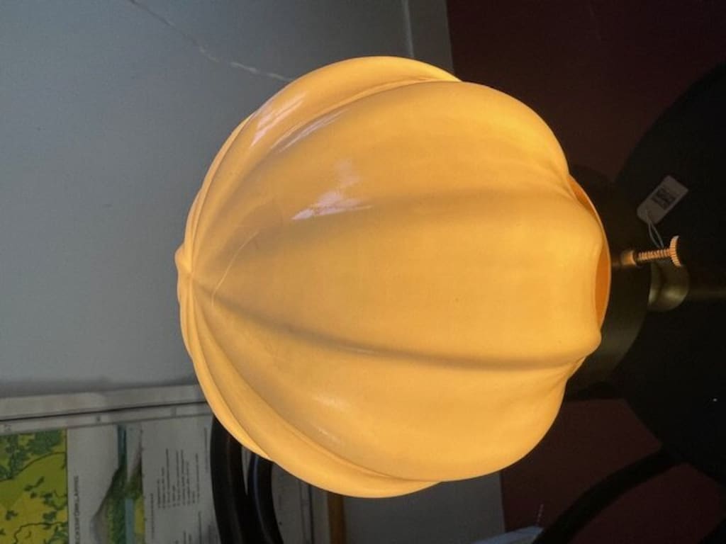 Taklampa - Mässing/Opal Mörkbeige Liten - 4