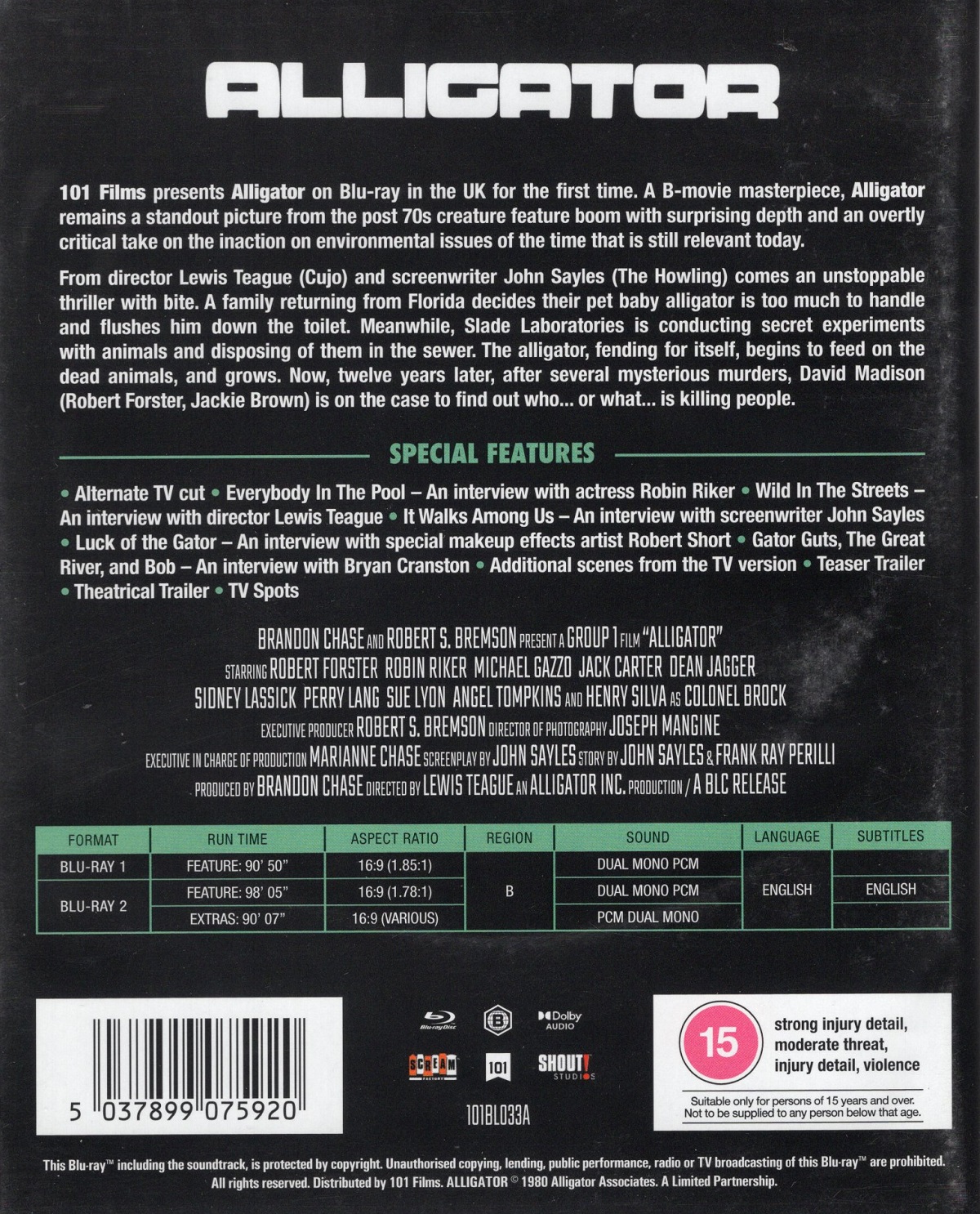 Alligator (ej svensk text) (Blu-ray) - 2