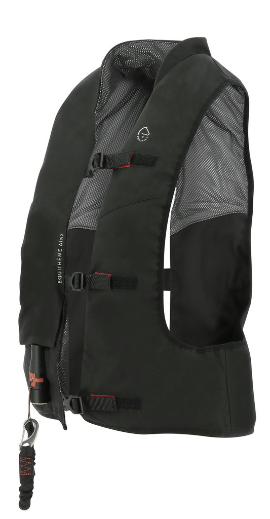 EQUITHEME 'Air2' Airbag Body Protector Upplåsbar Säkerhetsväst Svart Junior