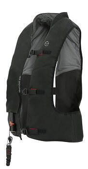 EQUITHEME 'Air2' Airbag Body Protector Ilmatäytteinen Turvaliivi Musta