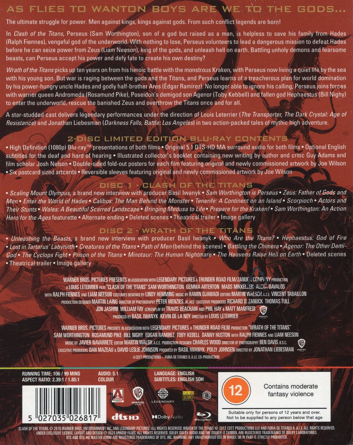 When Titans Rules the World: Clash of the Titans & Wrath of the Titans (Limited Edition) (ej svensk text) (Blu-ray) - 2