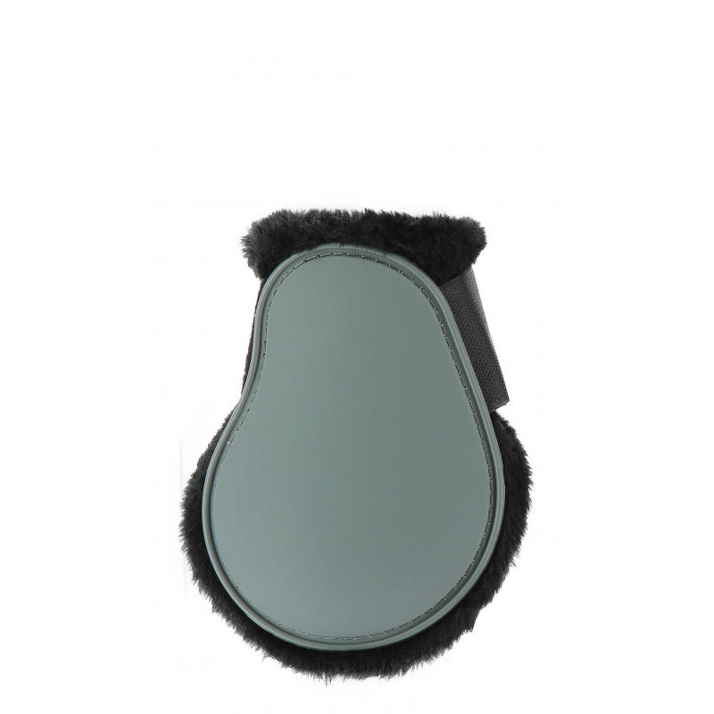 NORTON Fleece Bakbenskydd Häst Grå, Svart Syntetiskt Fårskinn (Ponny)