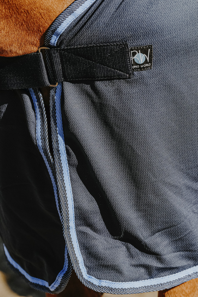 RIDING WORLD Fine Mesh Hästtäcke Navy - 4