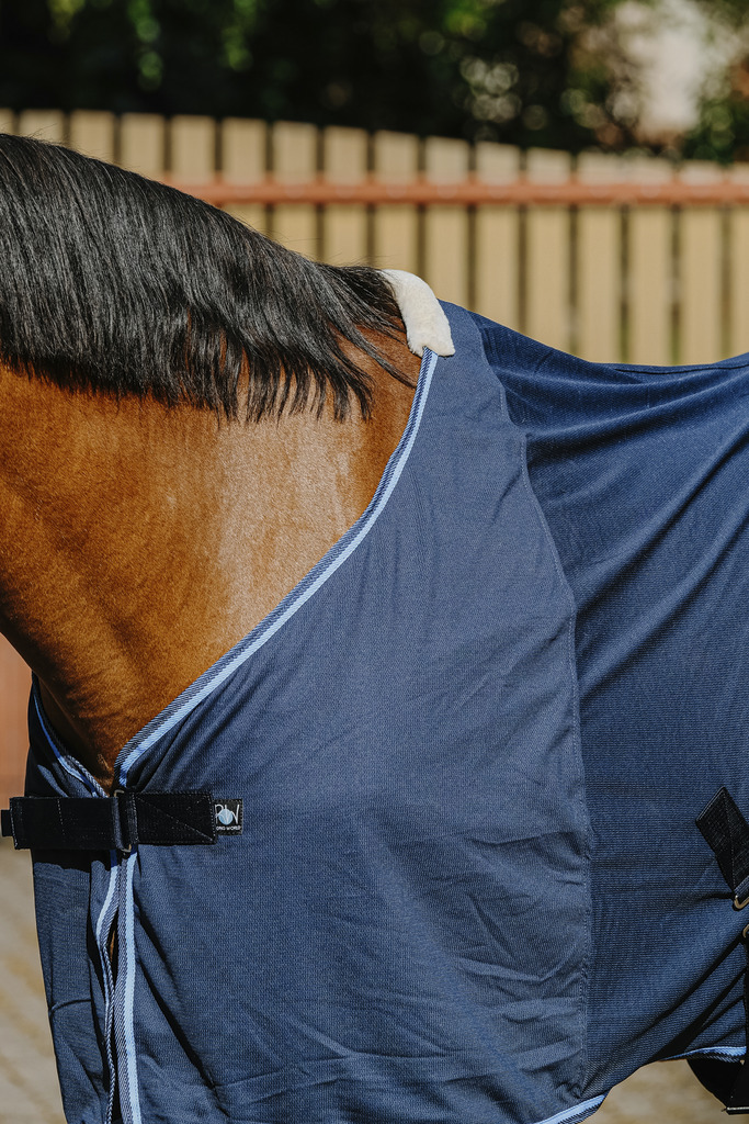 RIDING WORLD Fine Mesh Hästtäcke Navy - 3