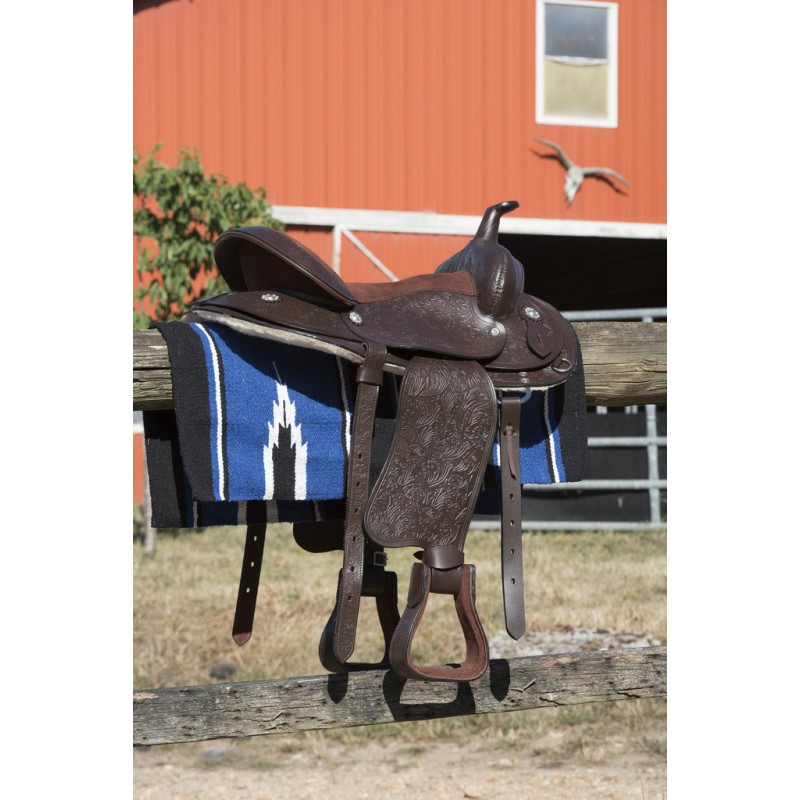 WESTRIDE Navajo Bomull/Akryl Westernpad Rosa/Svart/Vit