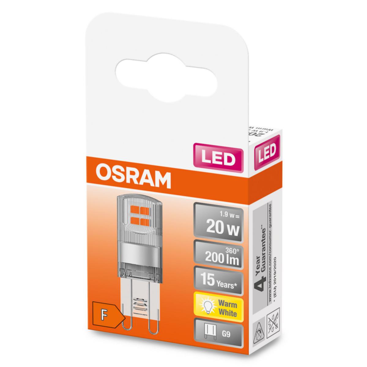LED-lampa, pin G9, Led Pin G9, box, Osram - 2