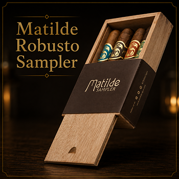 Matilde Robusto Sampler i trälåda