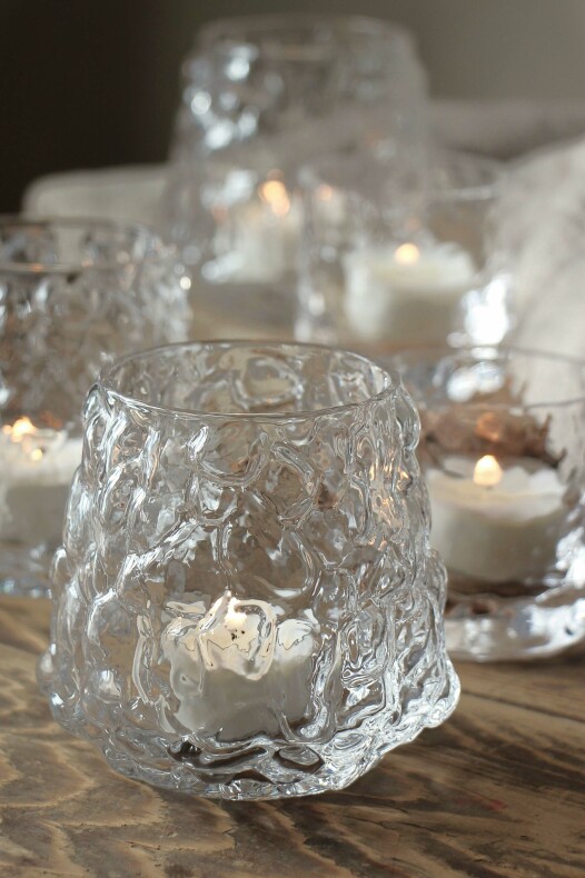 Majas Candle Lantern Bubbles Clear - 2