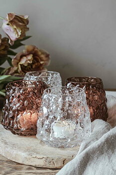 Majas Kynttilä Lyhty Bubbles Clear Kirkas