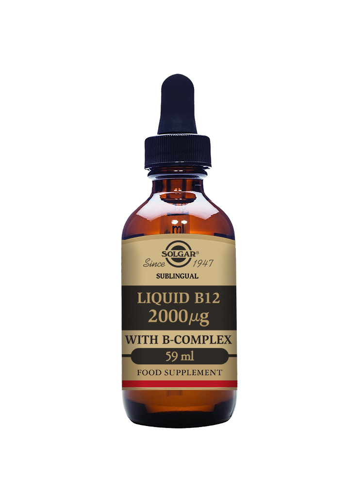 Sublingual Liquid B12 2000µg with B-Complex 59 ml - Solgar