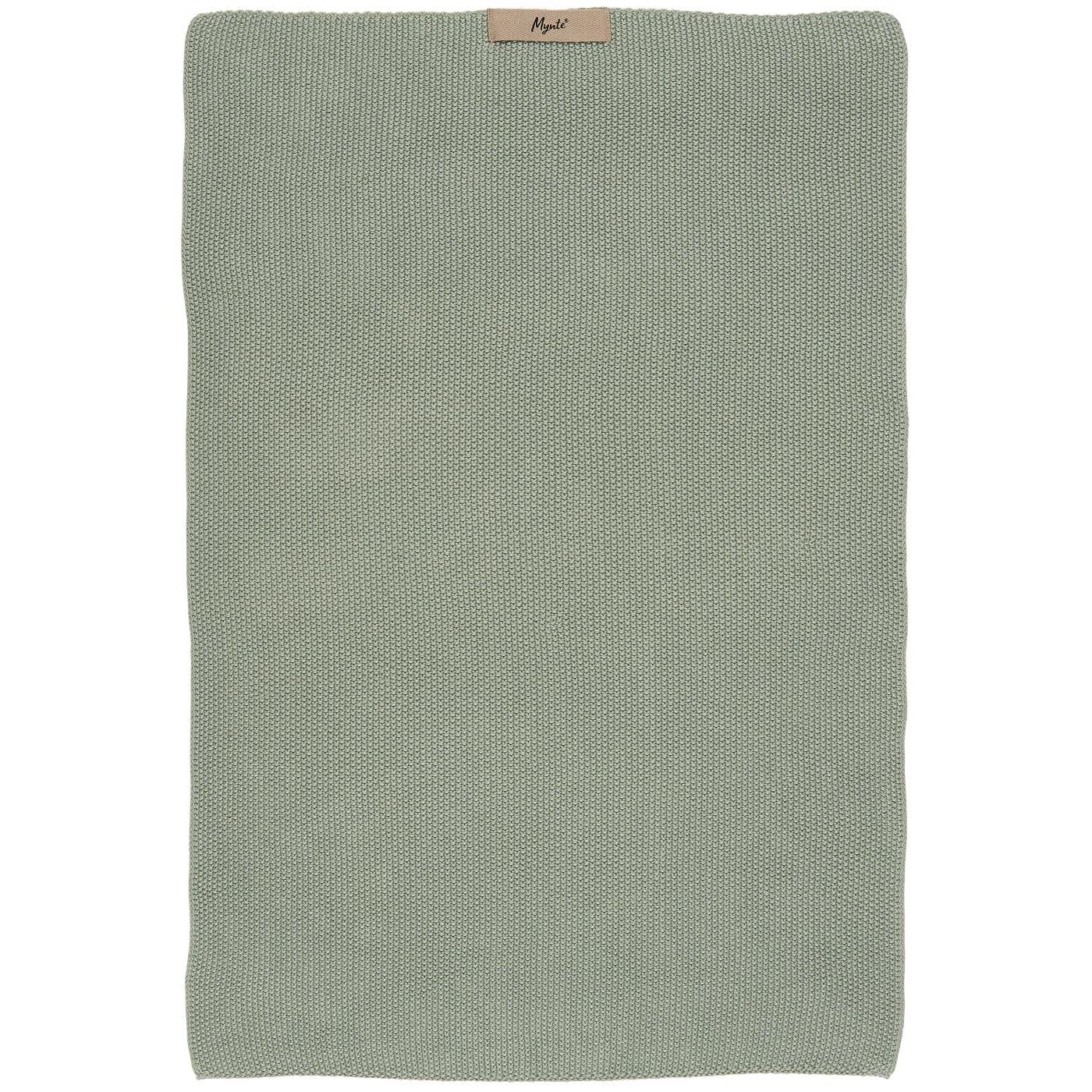 Stickad Handduk Dusty Green - Ib Laursen