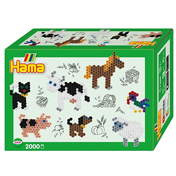 Hama Midi Gift box Farm Animals 2000 pcs