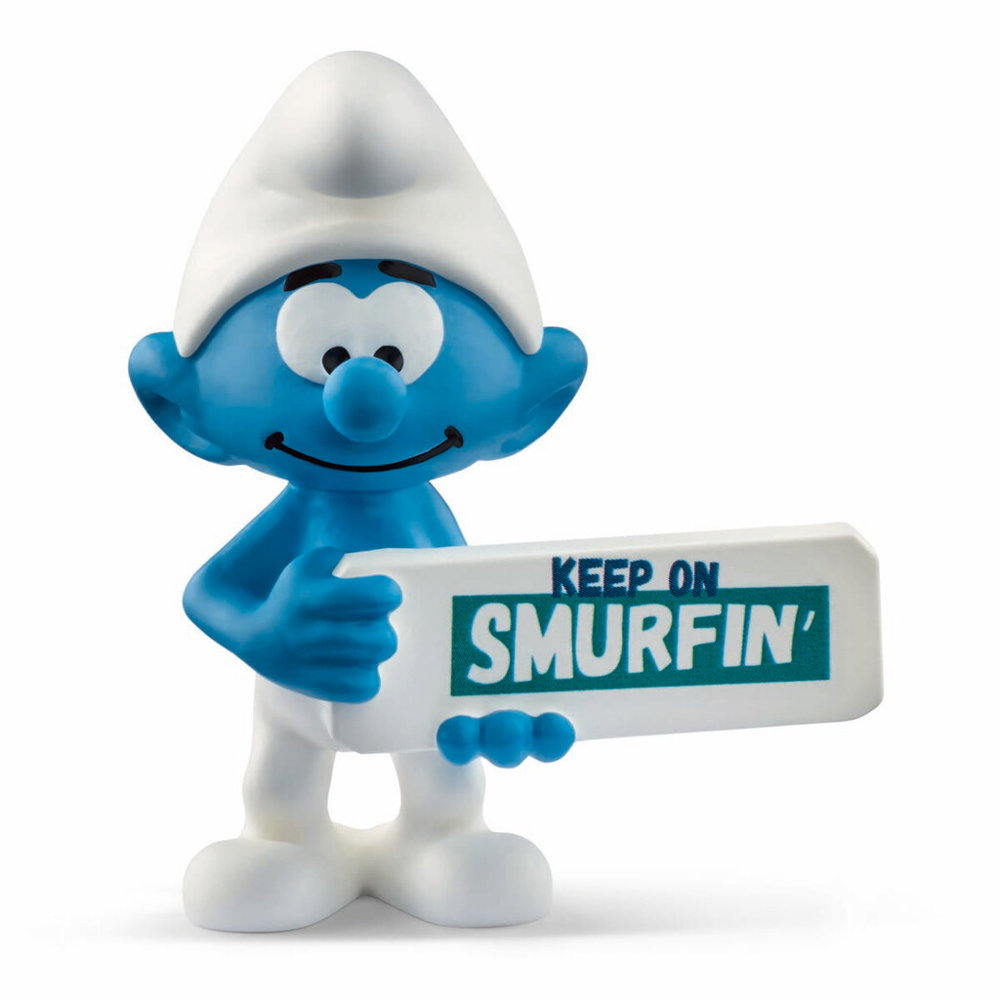 Schleich Smurf with Sign - 6