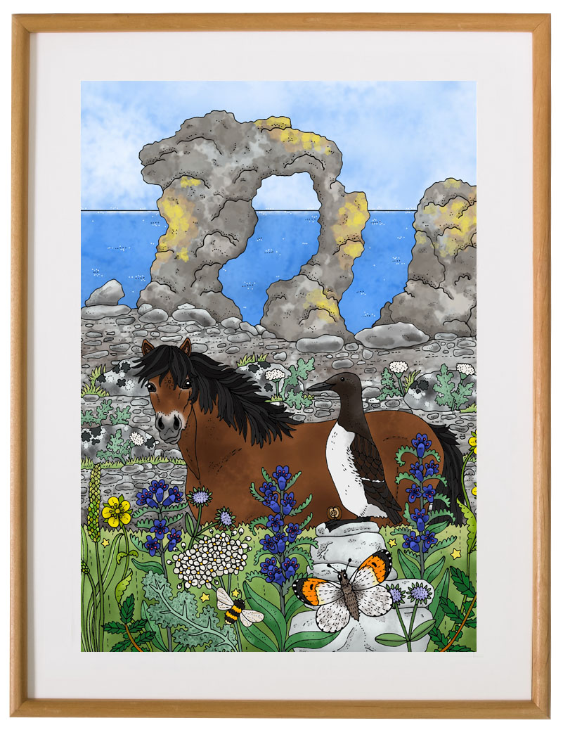 Affisch Russ och Grissla, 30x40 cm