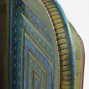 ヴィルヘルム・コーゲ  Farstaシリーズ  グリーン/ターコイズのボウル  正方形  26cm  1959年