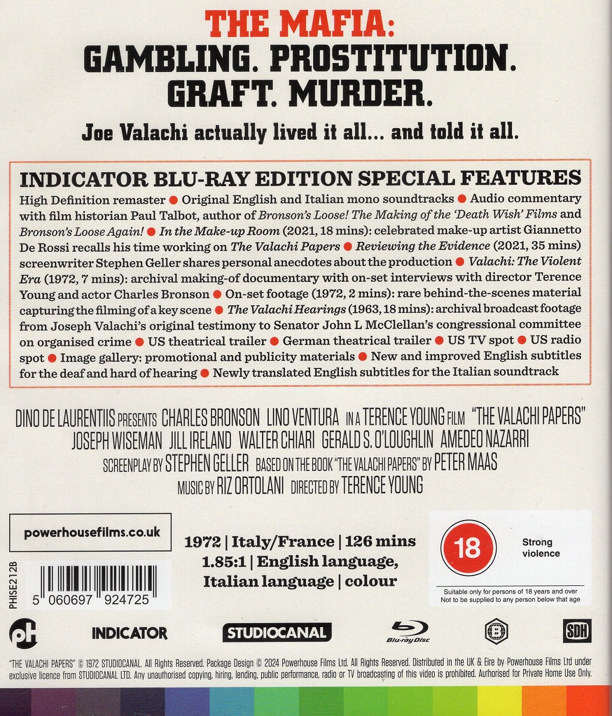 Valachi Papers (ej svensk text) (Blu-ray) - 2