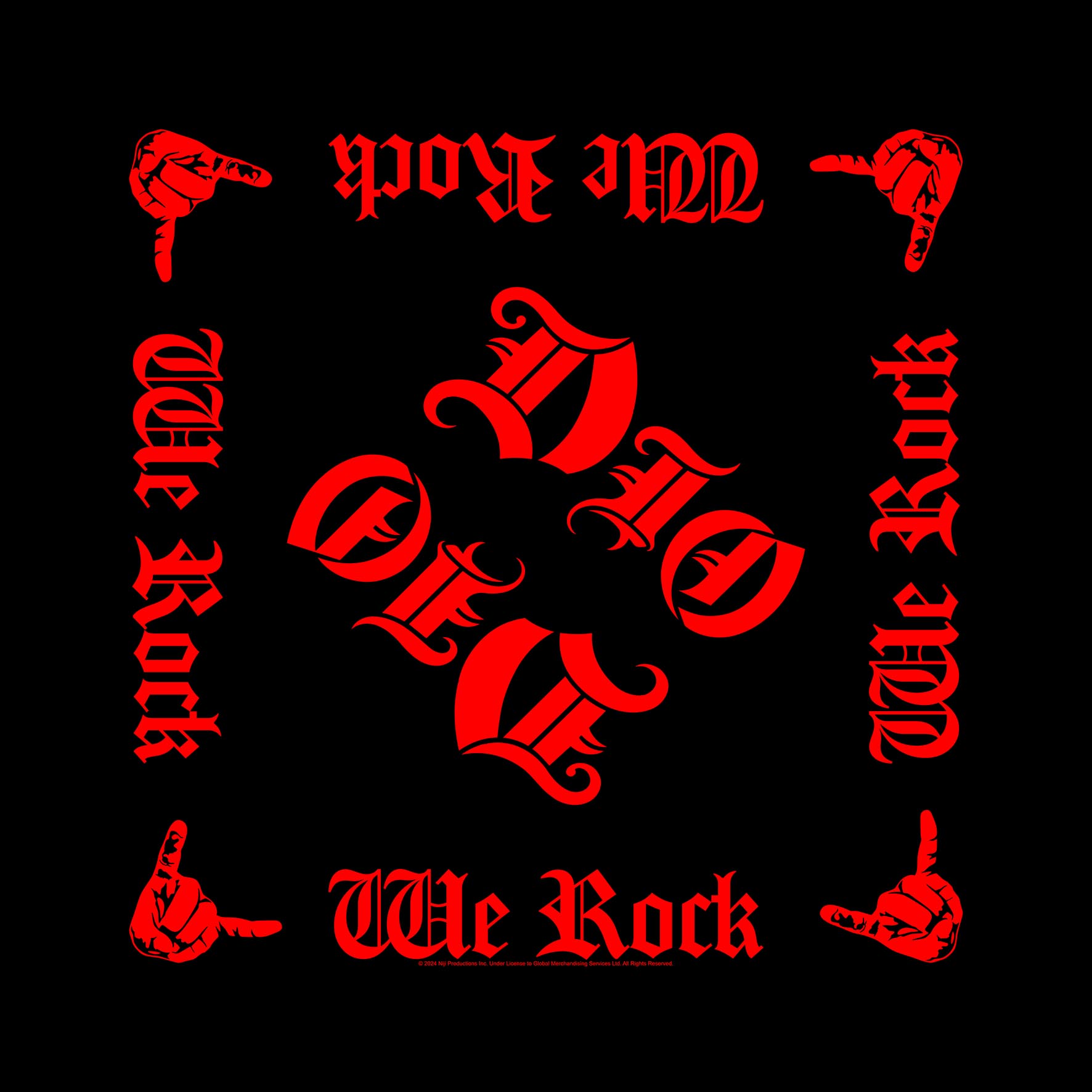 Dio Unisex Bandana: We Rock
