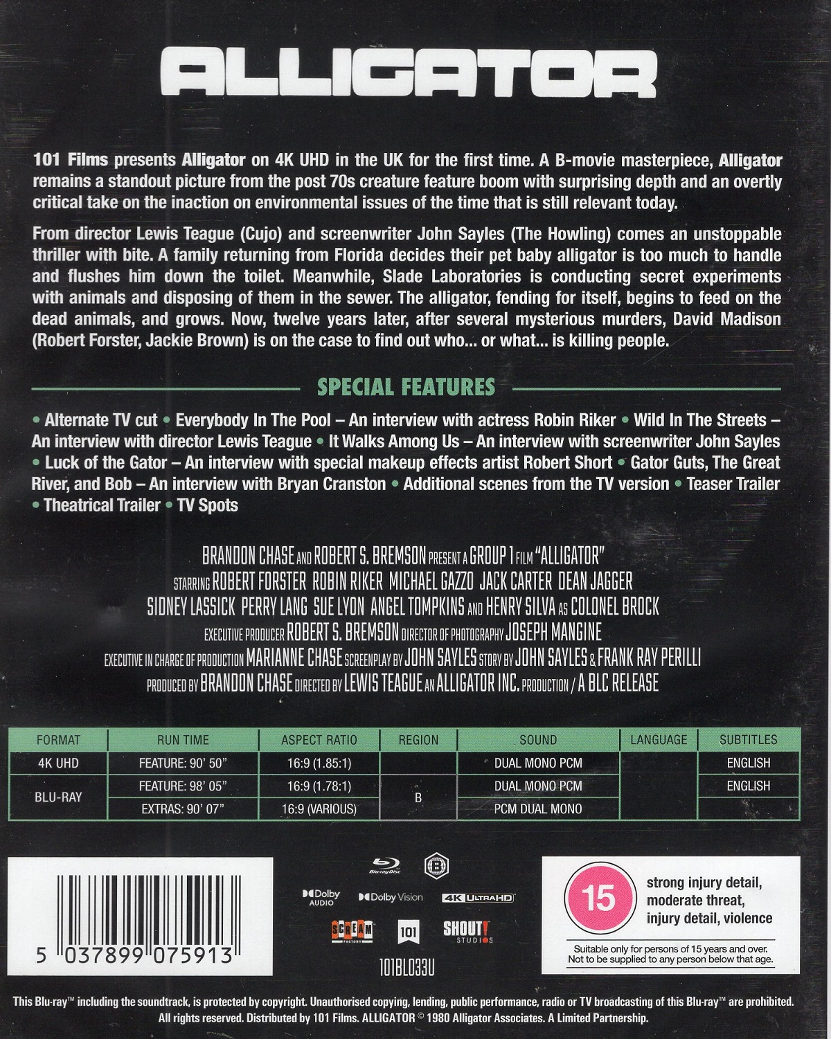 Alligator (ej svensk text) (4K Ultra HD + Blu-ray) - 2