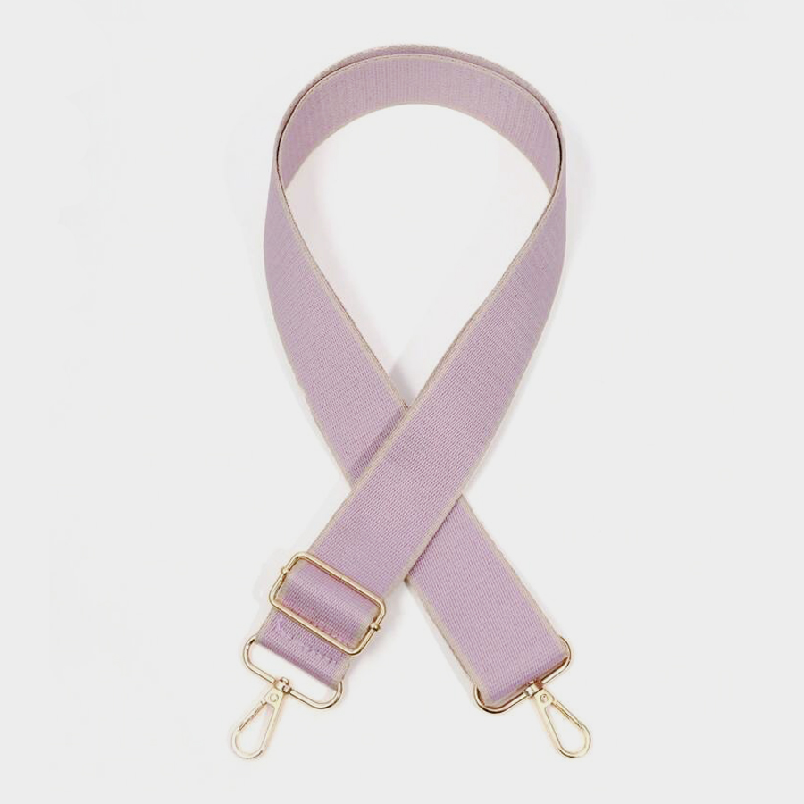 Reglerbar axelrem - ljuslila med beige kant