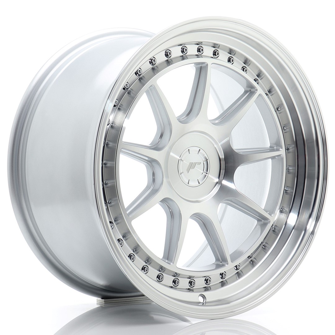 18" JR Wheels JR47 - Silver Machined Face - 2
