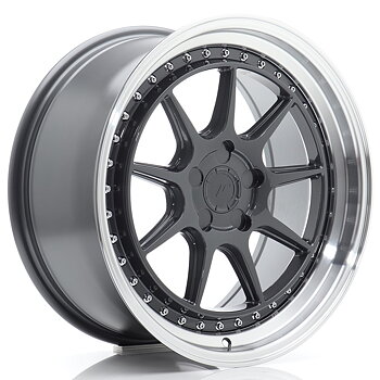 18" JR Wheels JR47 - Hyper Grey Machined Lip
