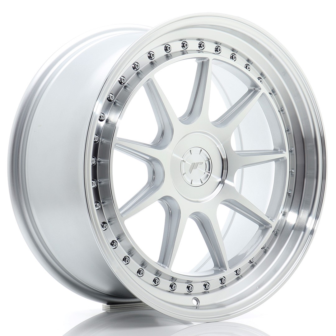 19" JR Wheels JR47 - Silver Machined Face - 2