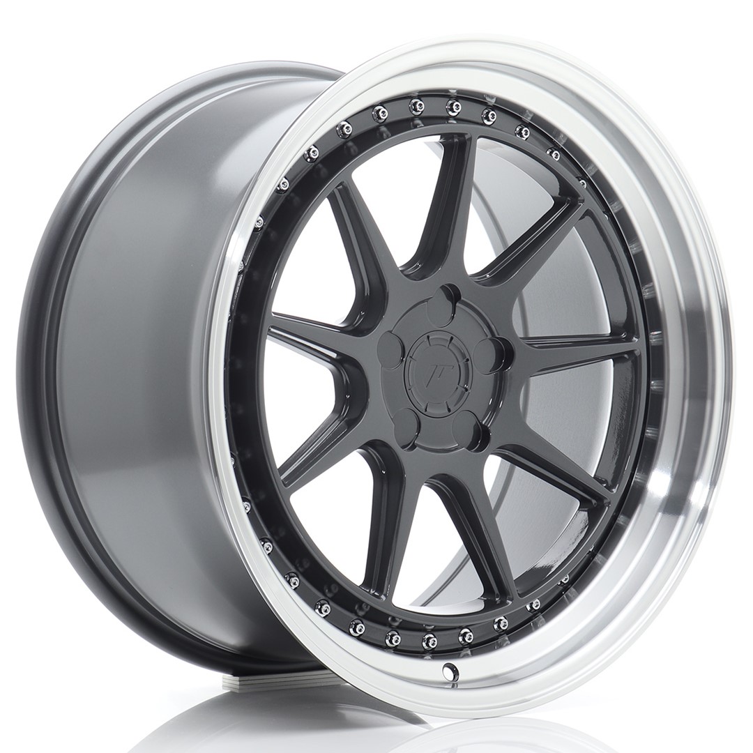 19" JR Wheels JR47 - Hyper Grey Machined Lip - 2