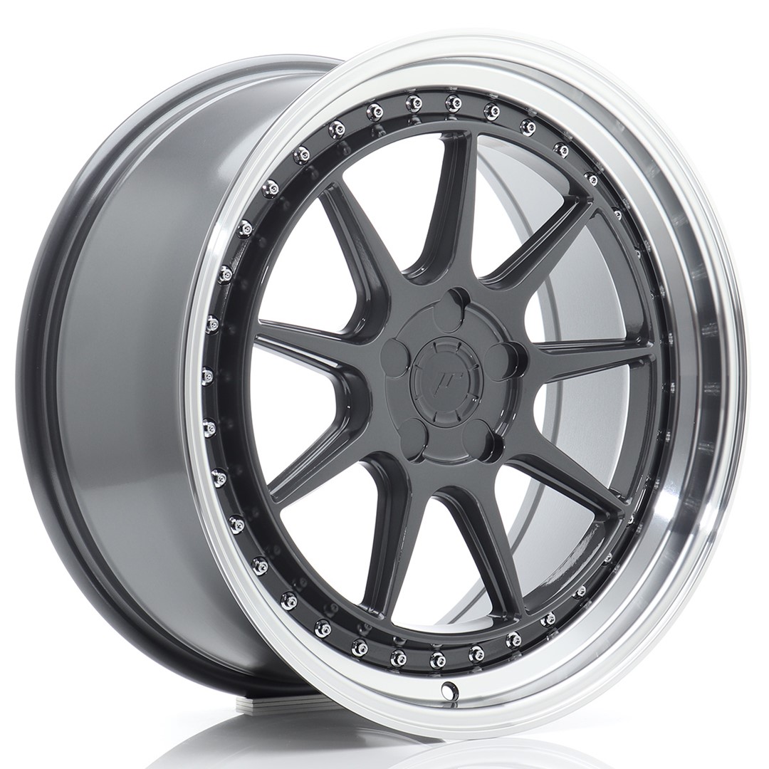 19" JR Wheels JR47 - Hyper Grey Machined Lip