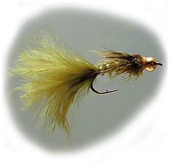 W - Damsel Marabou Gold Head #10