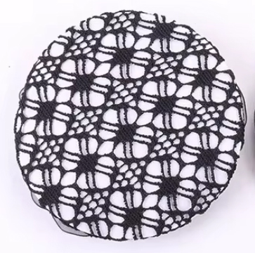 HÅRNÄT - "FLOWER" svart