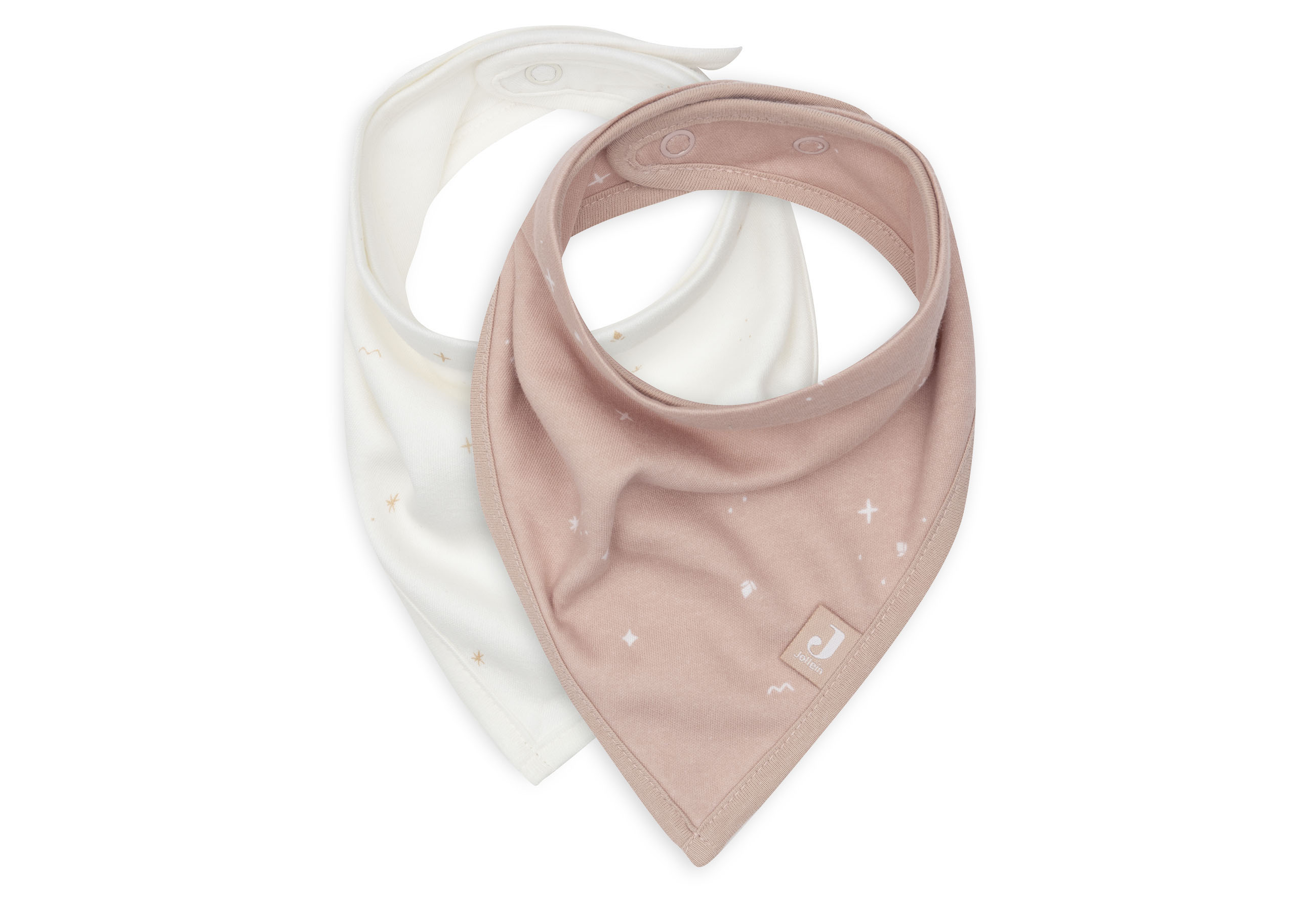 Jollein Bib Bandana Twinkling Wild Rose (2pack)