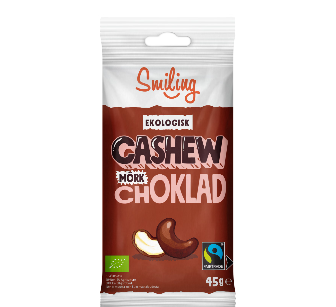 Cashew Mörk Choklad 45g - Smiling