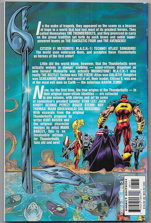 Thunderbolts: Marvel's Most Wanted TP VF/NM Solblekt på ryggen