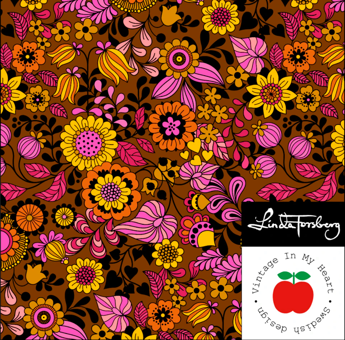 Prematurdress ”Retro Flowers” brun - 6