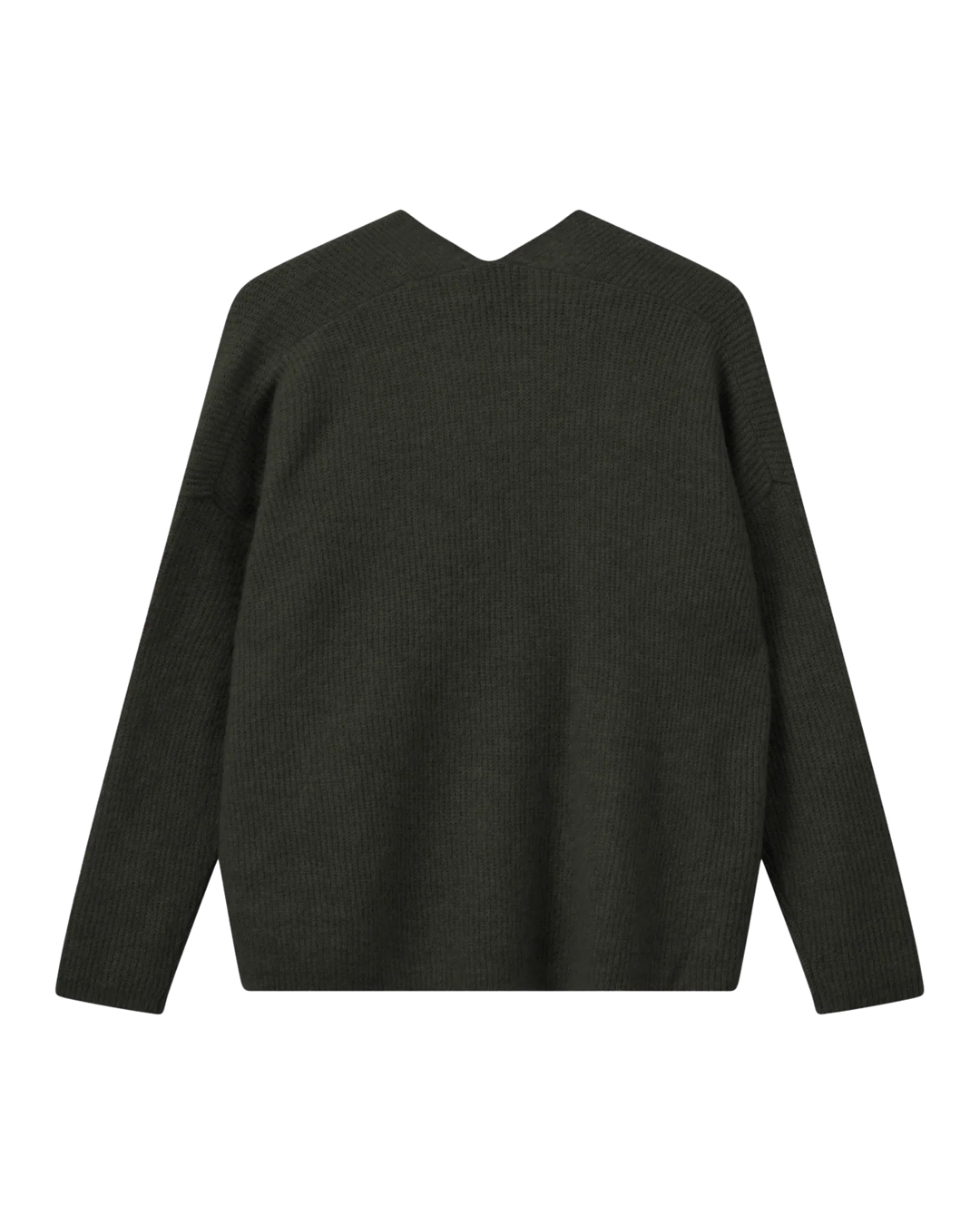 Jumper Thora v-ringad grape leaf - 4