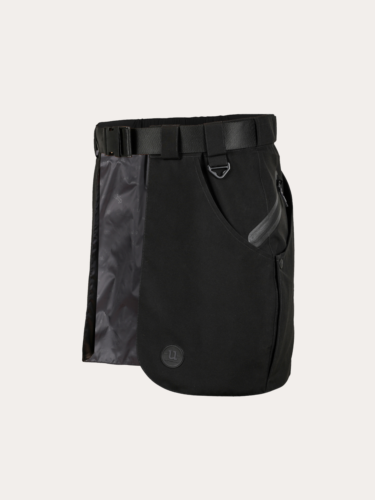 Uhip Pocket Skirt 3.0 - Jet Black - Fickor 