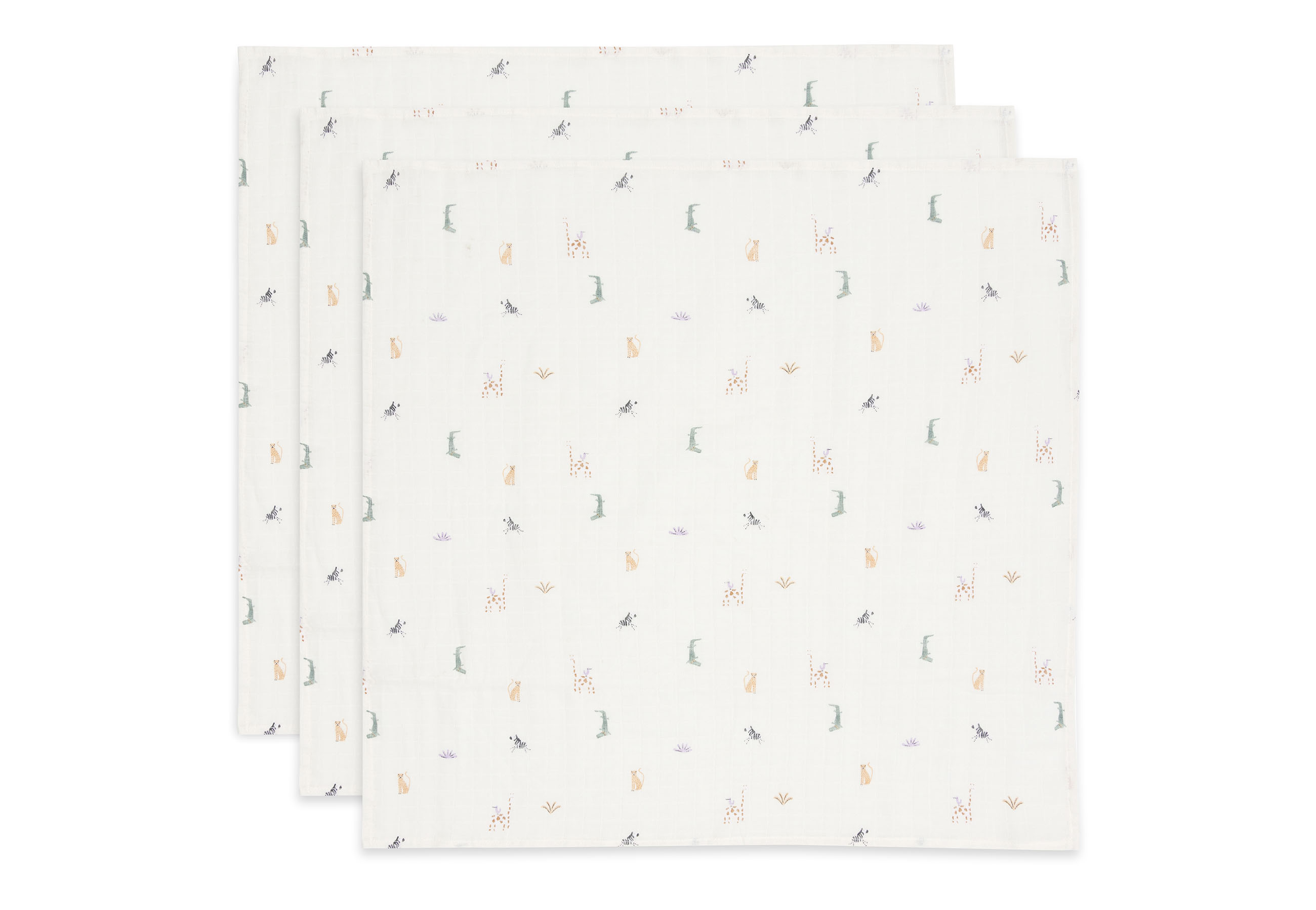 Jollein Muslinfilt 70x70cm Jungle Jambo 3pack - 2