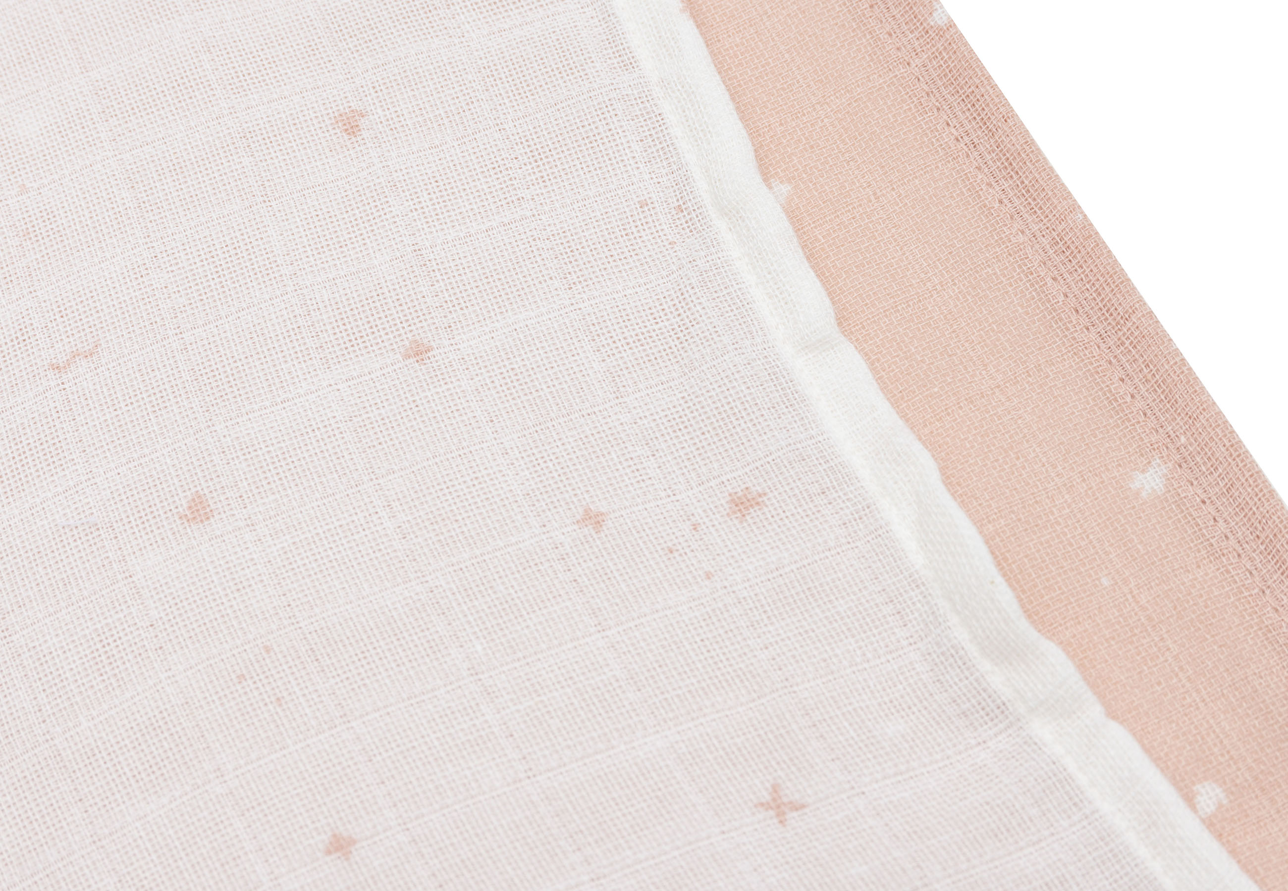Jollein Muslinfilt 70x70cm Twinkling Wild Rose 3pack