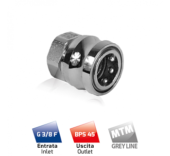 BCS45 Snabbkoppling Hona 3/8" Rostfri