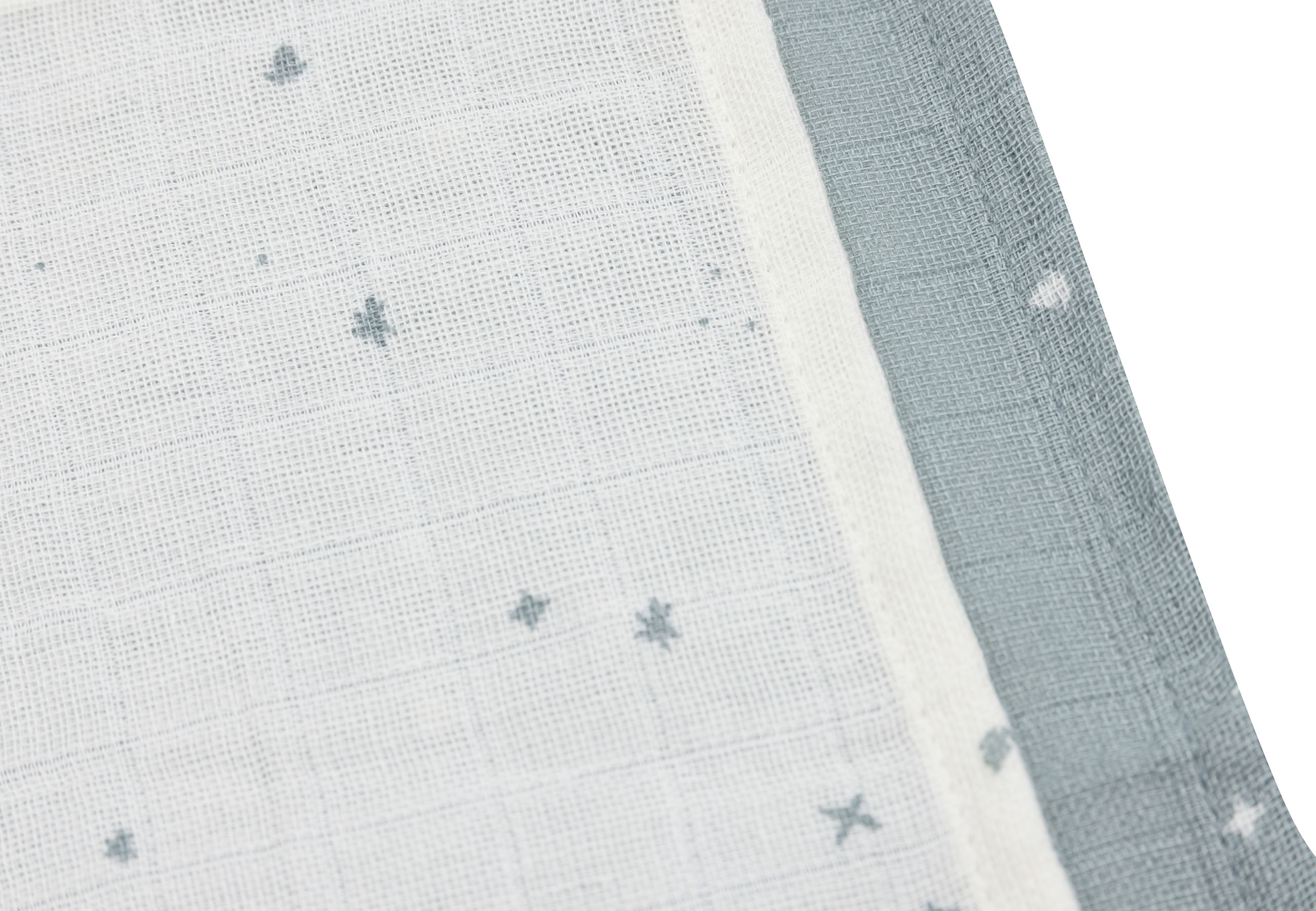 Jollein Muslin Tvättlapp 31x31cm Twinkling Sea Green 3pack - 4