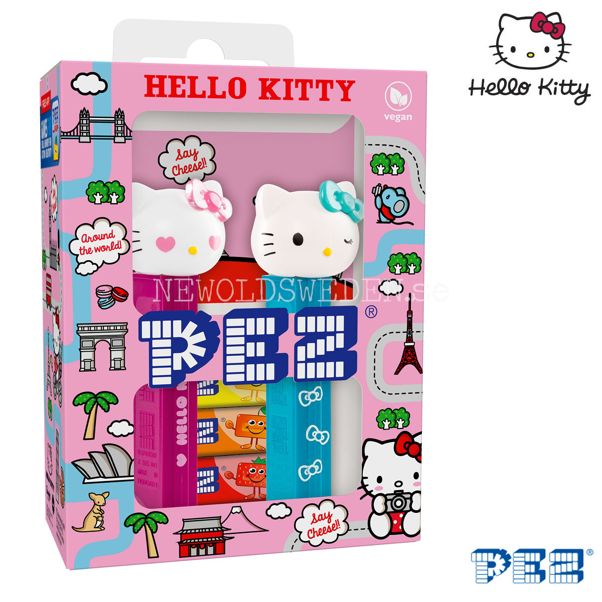 PEZ HELLO KITTY TWINPACK HEARTS & BLINKING - LIMITED EDITION COLLECTOR-SET - 5