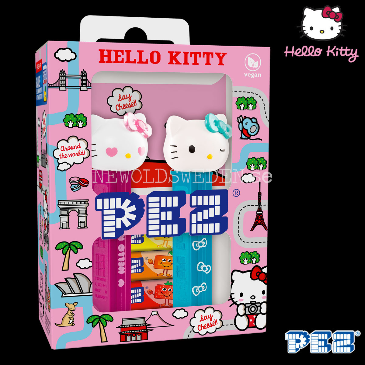 PEZ HELLO KITTY TWINPACK HEARTS & BLINKING - LIMITED EDITION COLLECTOR-SET