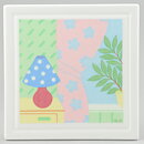 Pia Rönndahl (Villa Rosa 1985) Wall Plaque with Lamp and Window Motif 12 cm