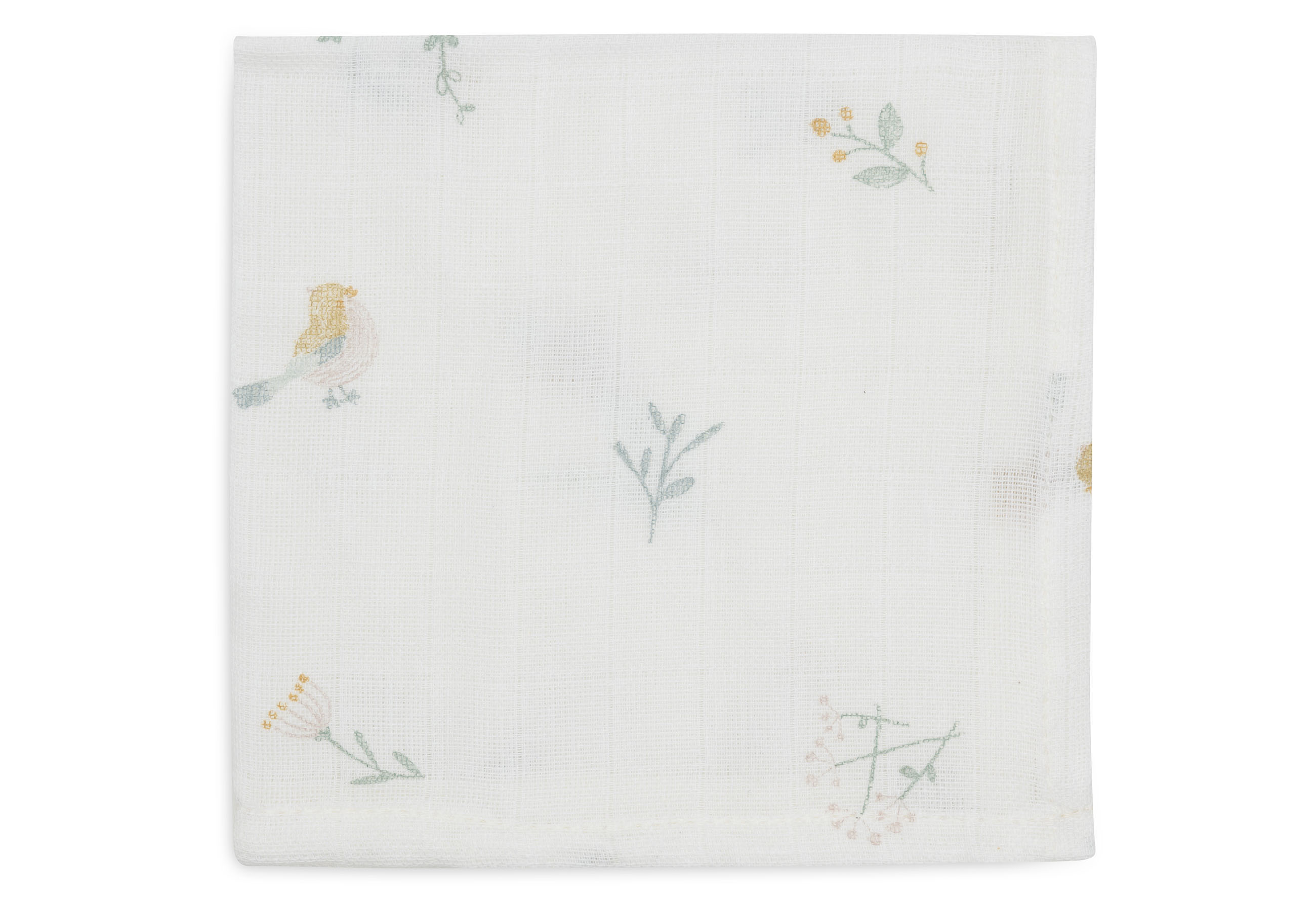 Jollein Muslin Tvättlapp 31x31cm Lovely Birds 3pack - 2